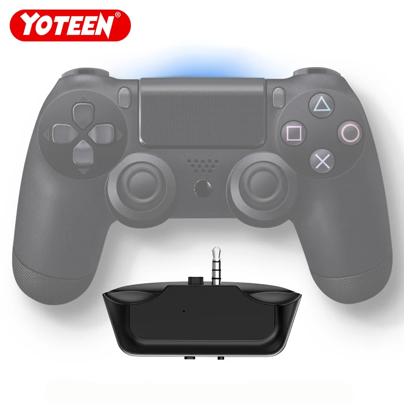 Yoteen Беспроводной Bluetooth 5,0 аудио приемник передатчик Мини 3,5 мм Aux Стерео адаптер для PS4 геймпад Bluetooth гарнитура