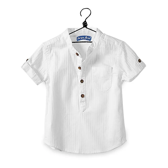 Toddler Boy Shirts 100 Cotton Children White Shirt 2016 Summer New