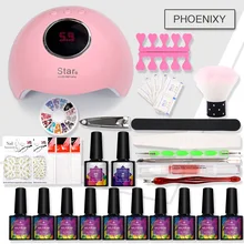 Все для маникюра Набор для ногтей лампа для ногтей 36 Вт сушилка 10 шт. Гель-лак для ногтей набор Гель-лак для маникюра художественные инструменты маникюрный набор Набор ногтей