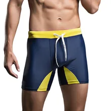 Мужские дышащие плавки Брюки тонкая одежда купальник с заниженной талией цветной блок одежда для плавания Шорты Q1128* 20