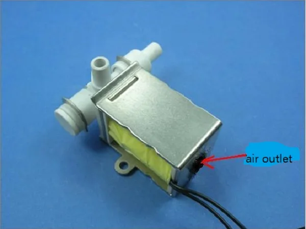 Электромагнитный клапан: DC12V/micro/двухпозиционный 3 прямых соединения/Массажный стул lzx