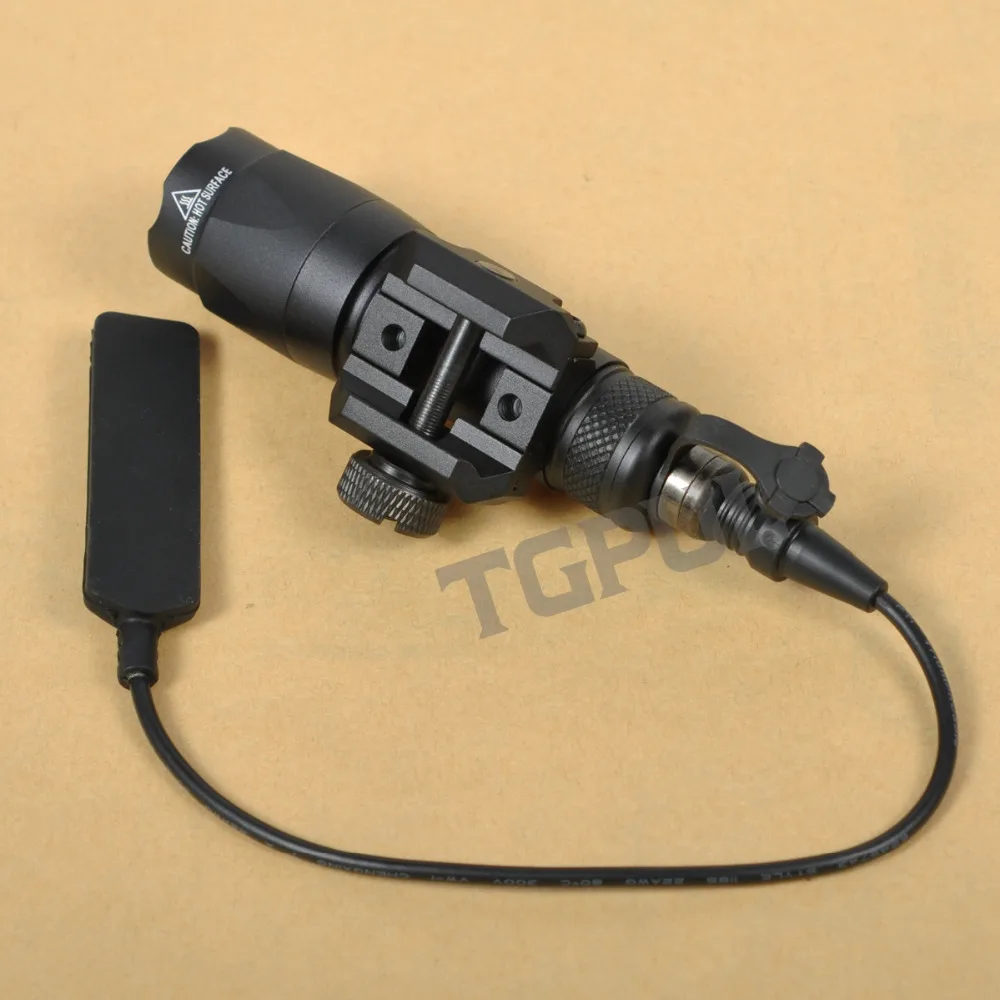Tgul Scout Rifle Ferroviário Led Lanterna Constante Saída Momentânea Caça Spotlight Weaver Picatinny Montagem sf M300c Luz 19 Cheap Luzes de armas