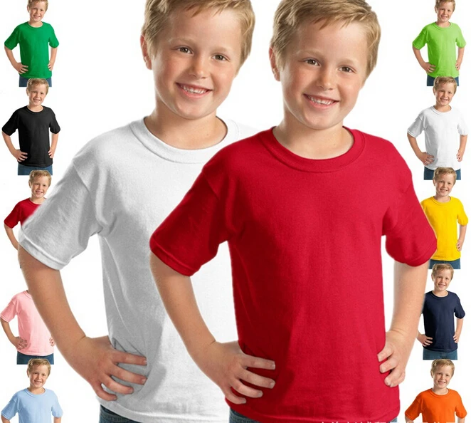 100/% Preshrunk Jersey Cotton Gildan Kids Childrens Heavy Cotton Plain t-shirt