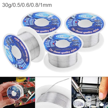 

63/37 30g 0.8mm 0.5mm-1.0mm High Purity Rosin Core Solder Wire with 1.2% Flux and Low Melting Point for Electric Soldering Iron