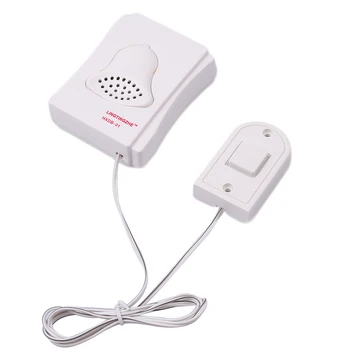 

Wired Electronic Doorbell White With Press Button Home Door Bell ABS Supplies