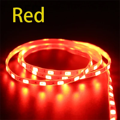 Ультра яркий 5 мм ширина 5630 5730 SMD гибкая светодиодная лента светильник 60led/m DC12V IP67 трубка водонепроницаемая лента лампа струнный светильник белый - Испускаемый цвет: Red
