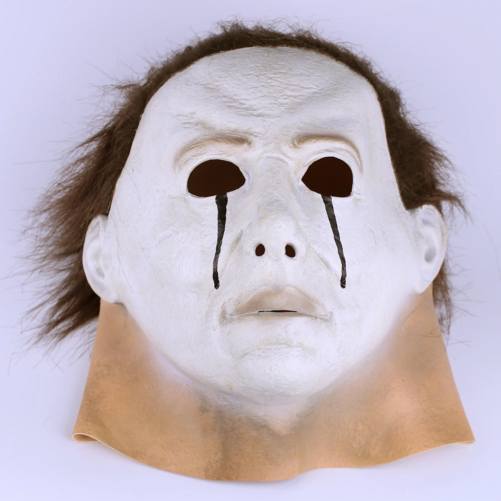 Scary MichaelMyers Mask Horror Movie Halloween Cosplay Adult Latex Party Mask (1)