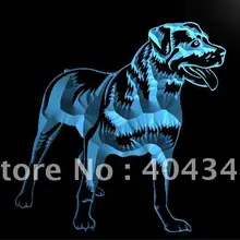 LK249-Ротвейлер Собака Дисплей светодиодный знак неонового света