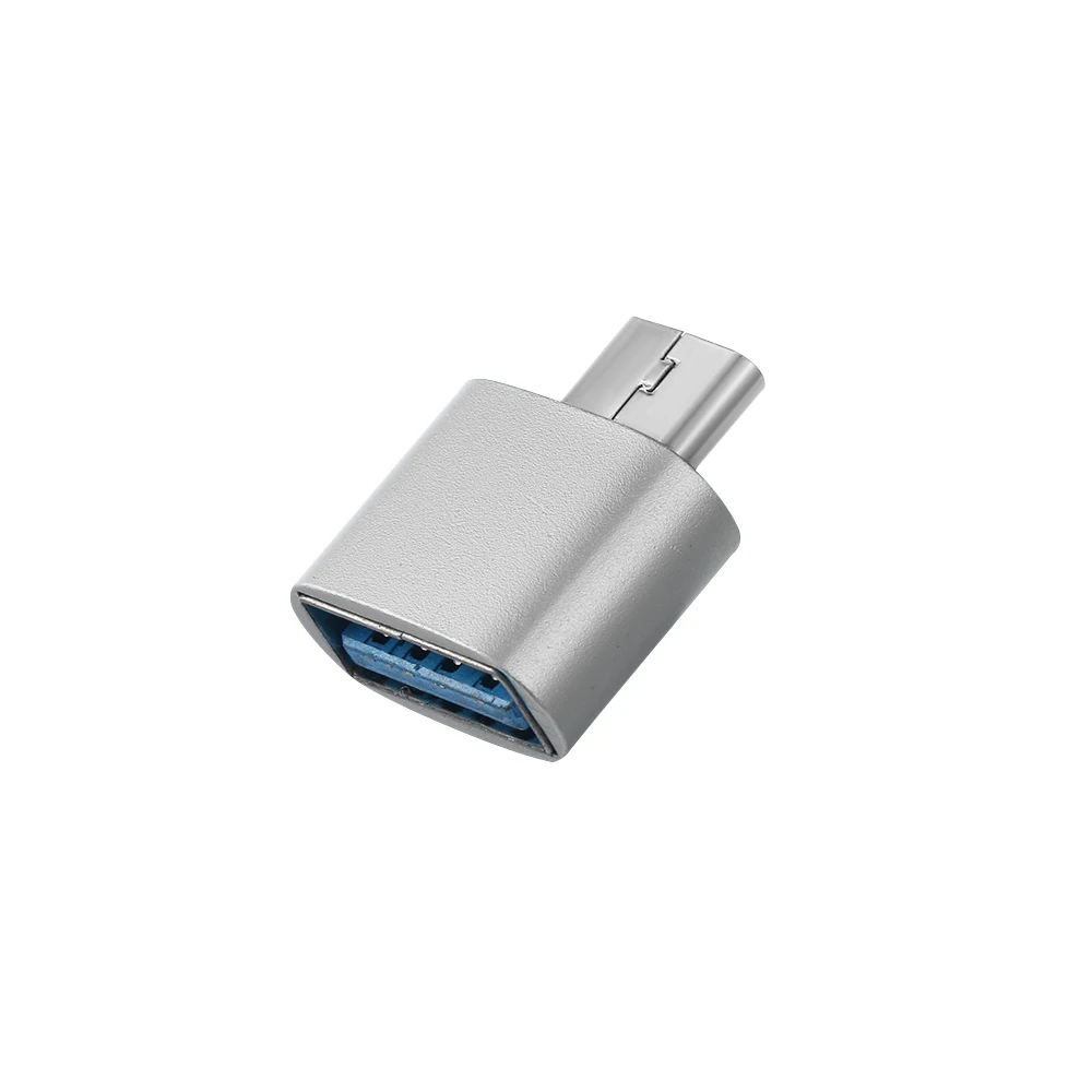 Мини металлический штекер для женщин USB-C 3,1 type C для USB 3,0 адаптер конвертера OTG для смартфонов Android OTG адаптер type C