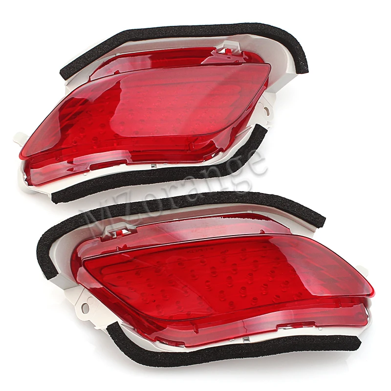 

MZORANGE 2pcs Tail Parking Warning Braking fog Light Waterproof LED Rear Bumper Reflector Lamp for Toyota Vios 2007 for Yaris