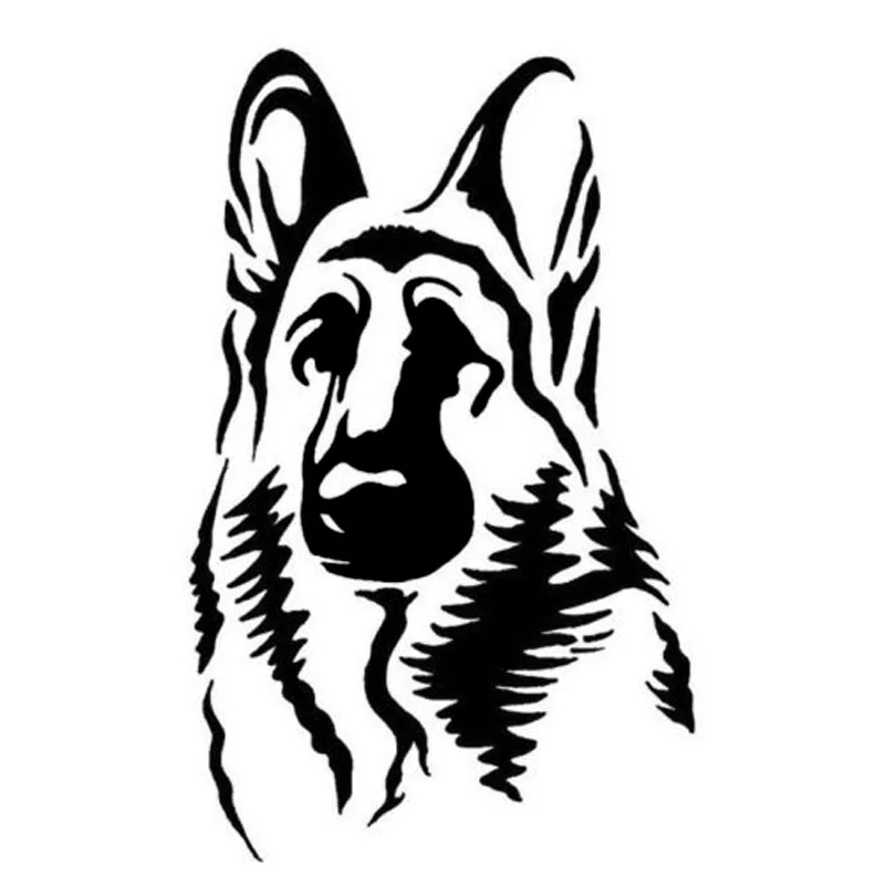 9.4*15.2CM German Shepherd Shepard Dog Car Sticker Car Styling Window