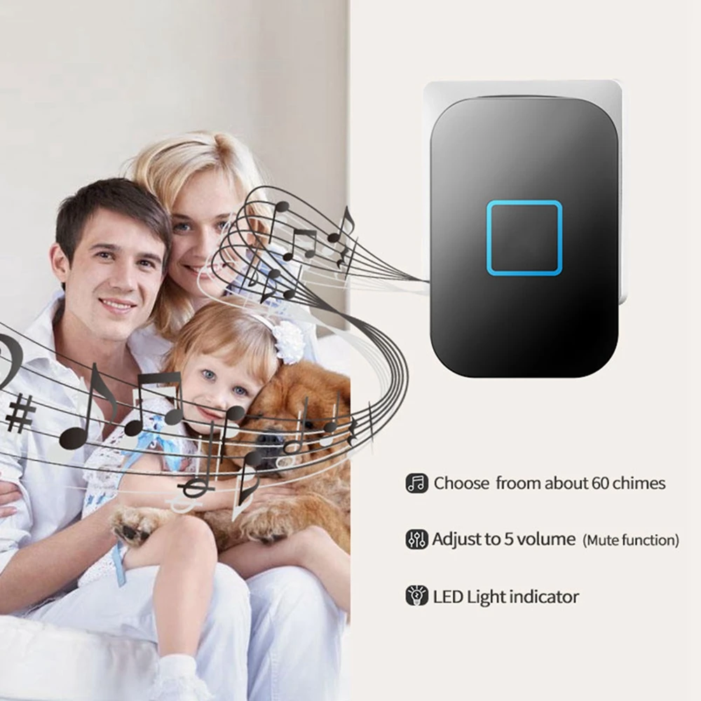 inteligente sem fio campainha a prova dwireless 03