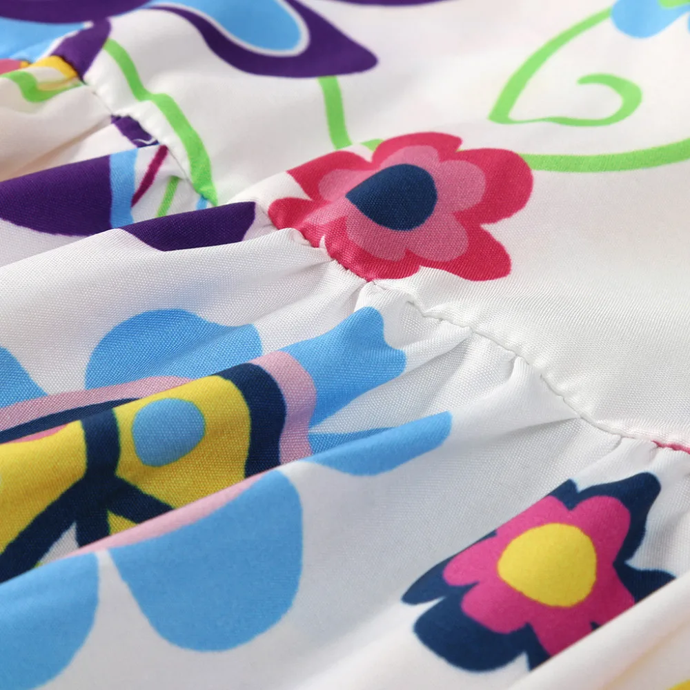 2019 woman summer sexy loose beach dress long print short-sleeved mini beach dress cover up sunscreen beach dress plus size 40J3 (10)