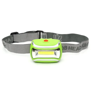 

3W head lamp brightness 600 lumen highlight, low light, blinking angle adjustment applied to outdoor activities green Dropshippi