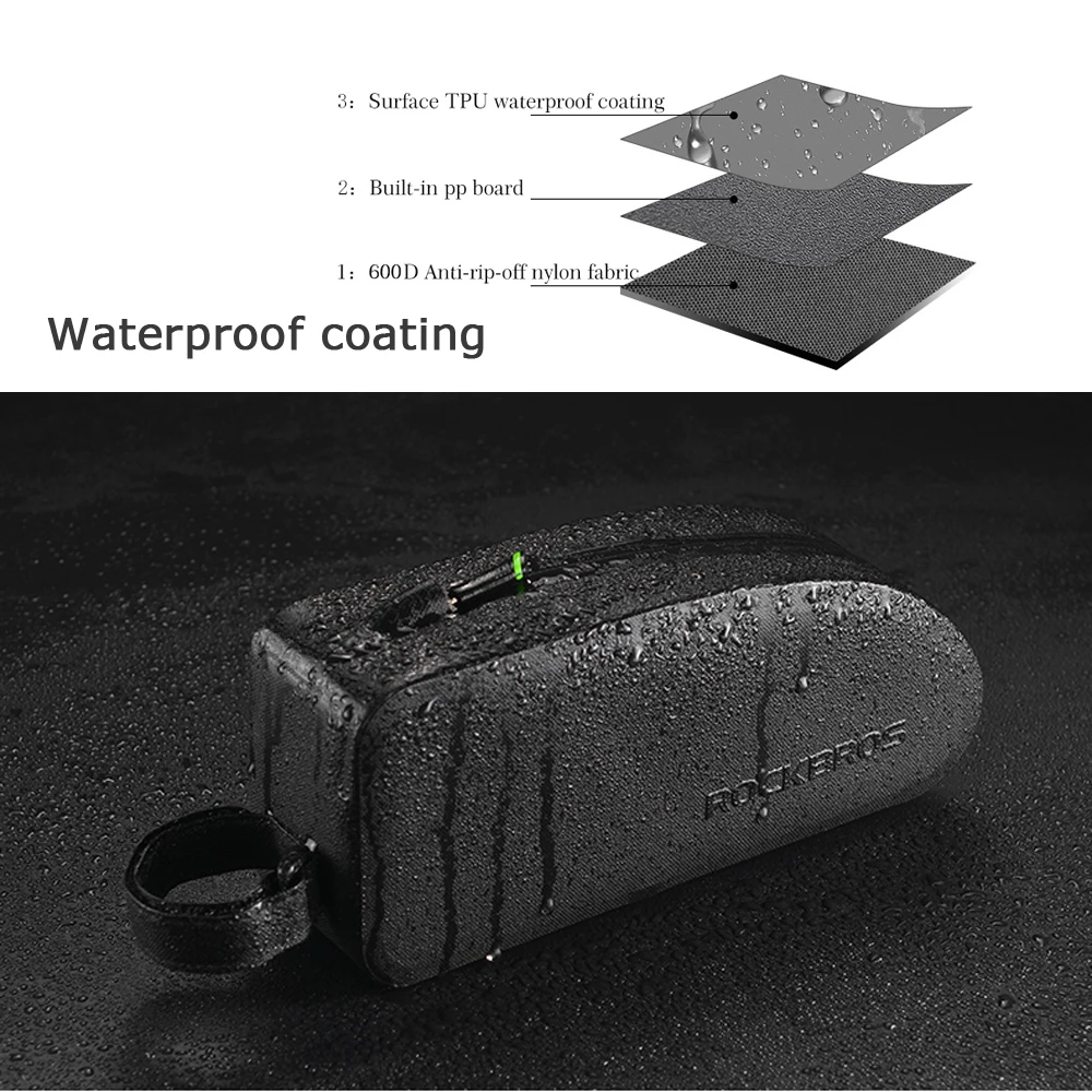 Clearance ROCKBROS Waterproof Bicycle Bags Bicycle Top Front Tube Frame Bag Large Capacity MTB Road Bicycle Pannier Bike Accessories 0