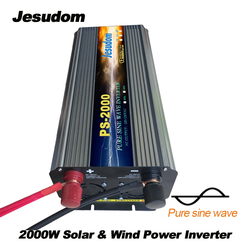 

2000W/2KW Pure sine wave Inverter 4000W Surge Power DC12V/24V/48V to AC220V/230V/240V,50/60HZ Solar Grid off Inverter Converter