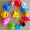 20Pcs/pack Mixed Animals Swimming Water Toys Rubber Float Squeeze Sound Wash Bath Toys Kids Educational Toys 3