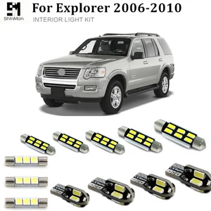 Shinman 13X Error Free LED Interior Light Kit Package For Ford  Explorer 2006-2010  Map Dome Trunk Vanity Mirror license led