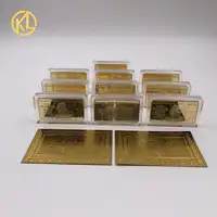 10pcs/lot 999999 gold color plated Zimbabwe Banknote Coins for game playing money or kids gift money