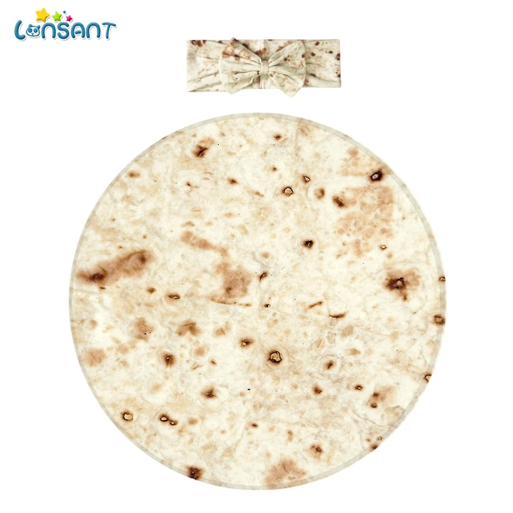 Одеяло для новорожденных lonant одеяло младенцев в виде муки тортильи Пеленальное