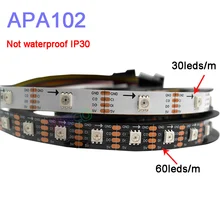 Wholesale 5m/lot DC5V 30/60 leds/m WS2812B APA102 WS2813 Smart led pixel strip;Black/White PCB;Not waterproof IP30