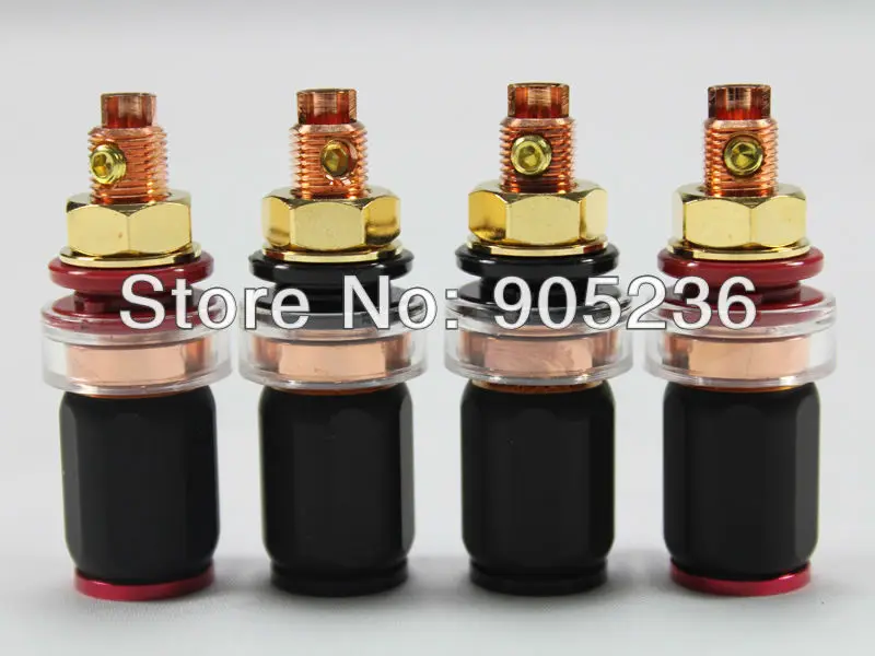 

Acrolink FP-804(Cu) Red Copper speaker socket binding post for Audio HiFi Connector x4