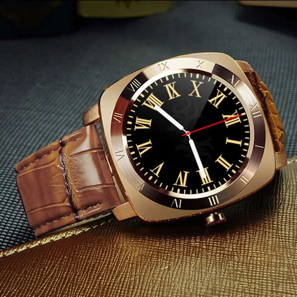 

X3 Smart Watch Leather Strap Remote Camera Bluetooth Watch Sleep Monitor Pedometer Sport Bracelet Support SIM TF Card
