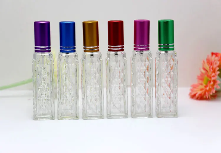 10ML Clear Glass Perfume Bottles Points Bottling Portable Transparent Spray Bottle 5PCS/LOT | Красота и здоровье