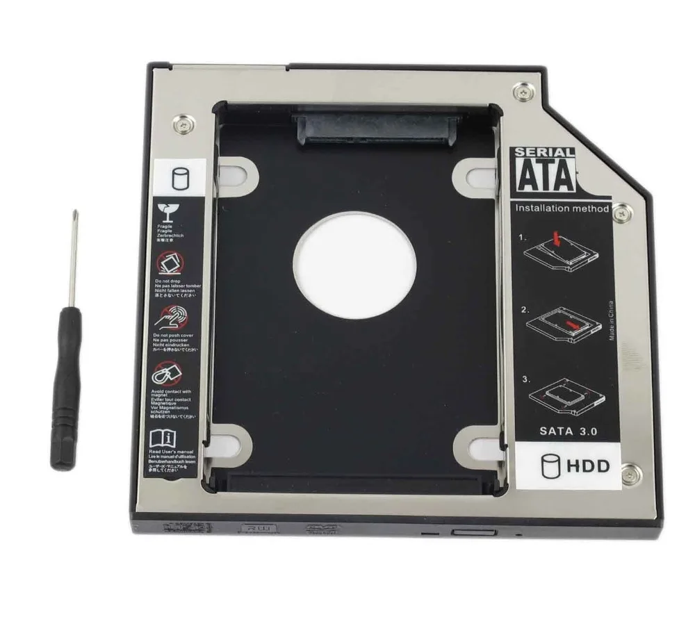 WZSM Оптовая продажа Новый 12 7 мм 2nd жесткий диск SSD Caddy адаптер для Lenovo IdeaPad G570 G580 G585