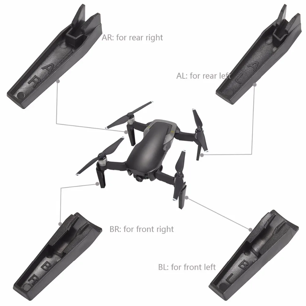 for DJI Mavic Air Landing Gear Feet Leg Extenders Height Extending UP to 3.5cm Riser Stabilizers increased Accessories | Электроника