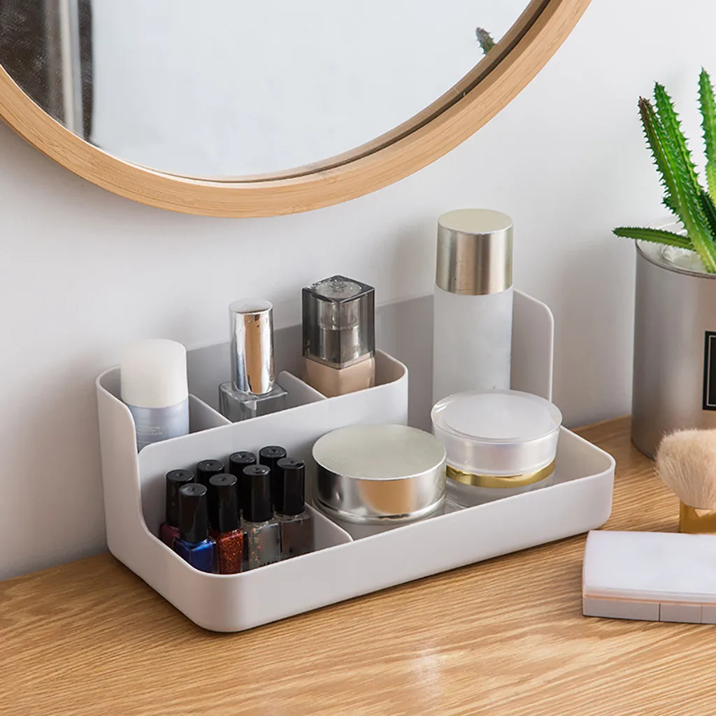 

PP Storage Box Makeup Organizer Case Cosmetic Display Sundries Container Cosmetic Display Box Make Up Container Lipstick Storage