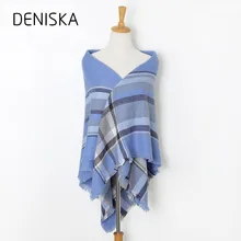 Winter Scarf 2018 Tartan Cashmere Scarf Women Vintage Fringe Plaid Blanket Scarf New Designer Basic Shawls Women’s Scarves Wraps