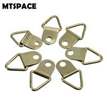 MTSPACE 50 pçs/set Universal Forte de Ouro D Anéis Molduras Decor Ganchos Cabide Pendurado Parafusos Triângulo Ajudante