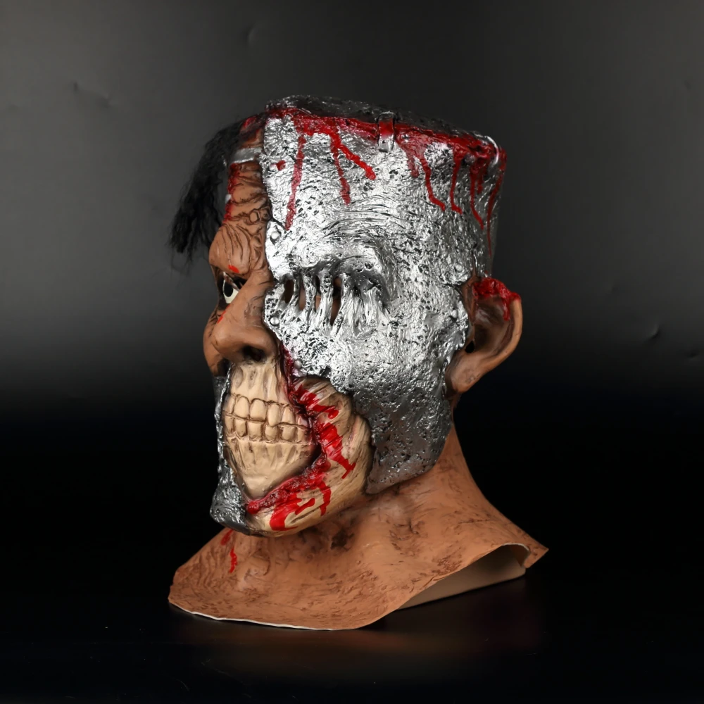 Frankenstein Mask Halloween Mask Cosplay The Scientis Full Head Halloween Masquerade Party Mask Props (4)