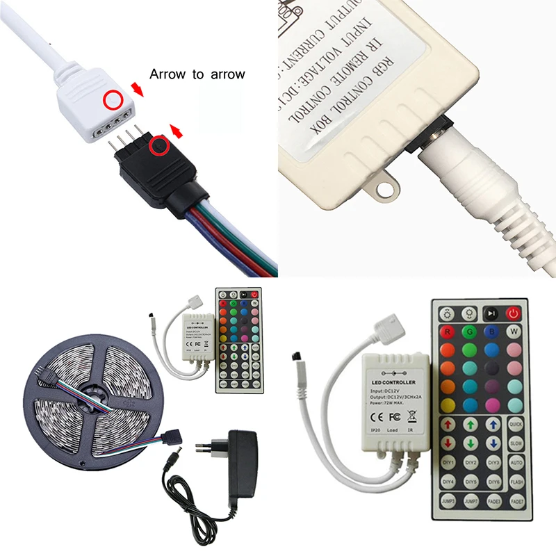 Светодиодный контроллер RGB DC12 в 44/24 клавиши ИК пульт дистанционного управления