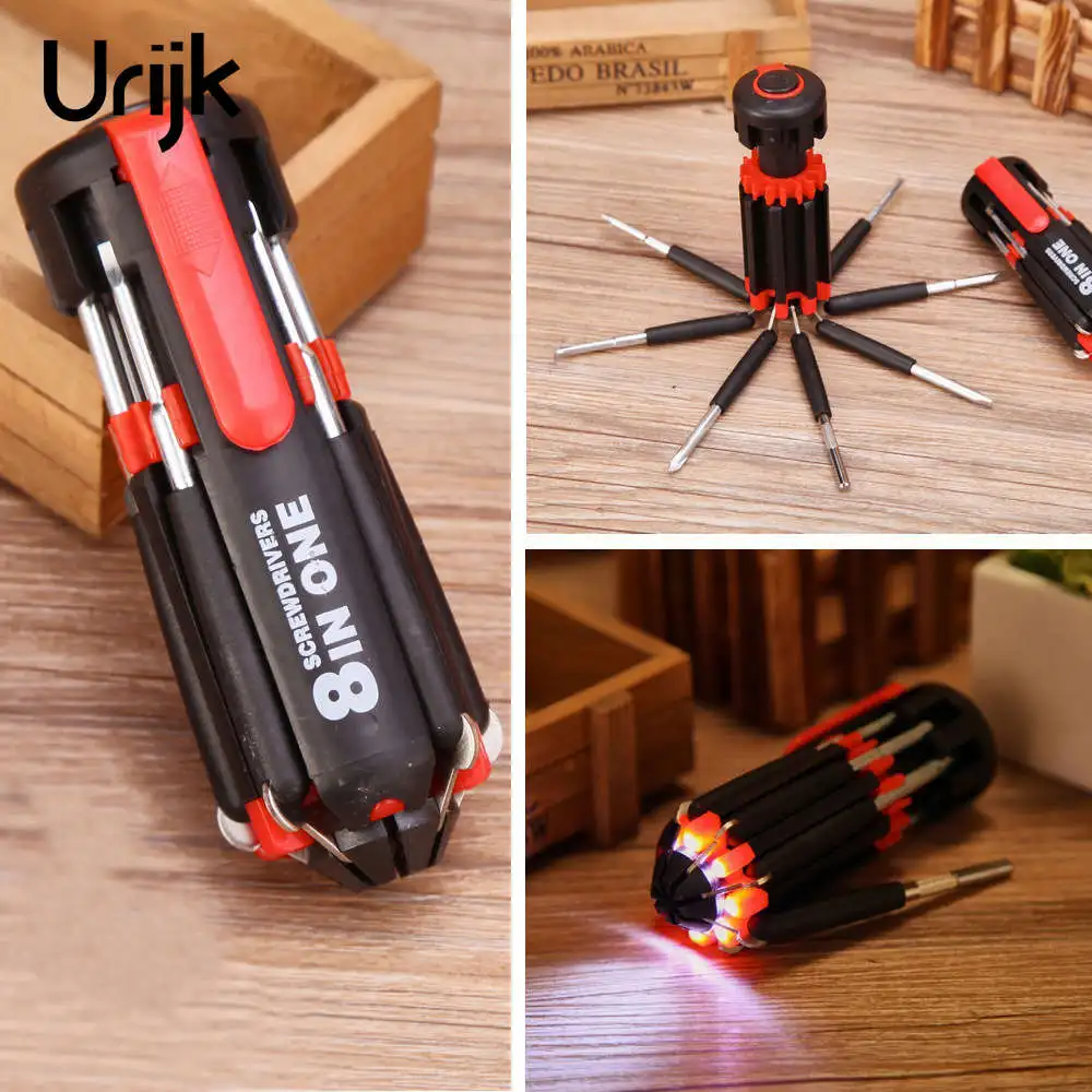Urijk 8 in 1 Multifunction LED Electronic Precision Screwdriver