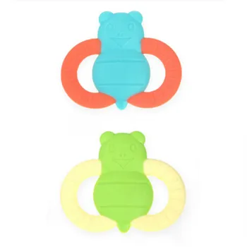 

Lovely Bee Cute SiliconeBaby Teether Diy Teething Baby Food Grade Silicone Teether Safe Infant Chewable Teething Toy