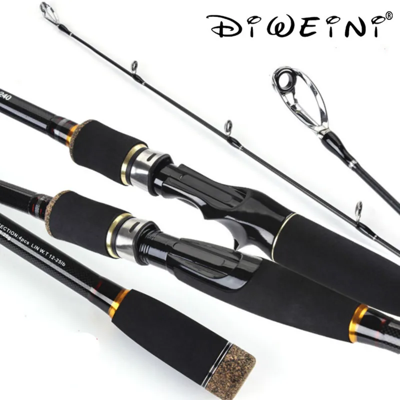 4 Sections 1.8M 2.1m 2.4m 2.7m 3.0m 99 Carbon Fiber Spinning Fishing