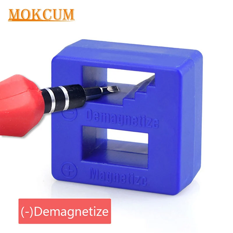 1PC Magnetizer Demagnetizer Tool Screwdriver Bench Tips Bits Gadget Handy Magnetized Driver Quick Magnetic Degaussing Household