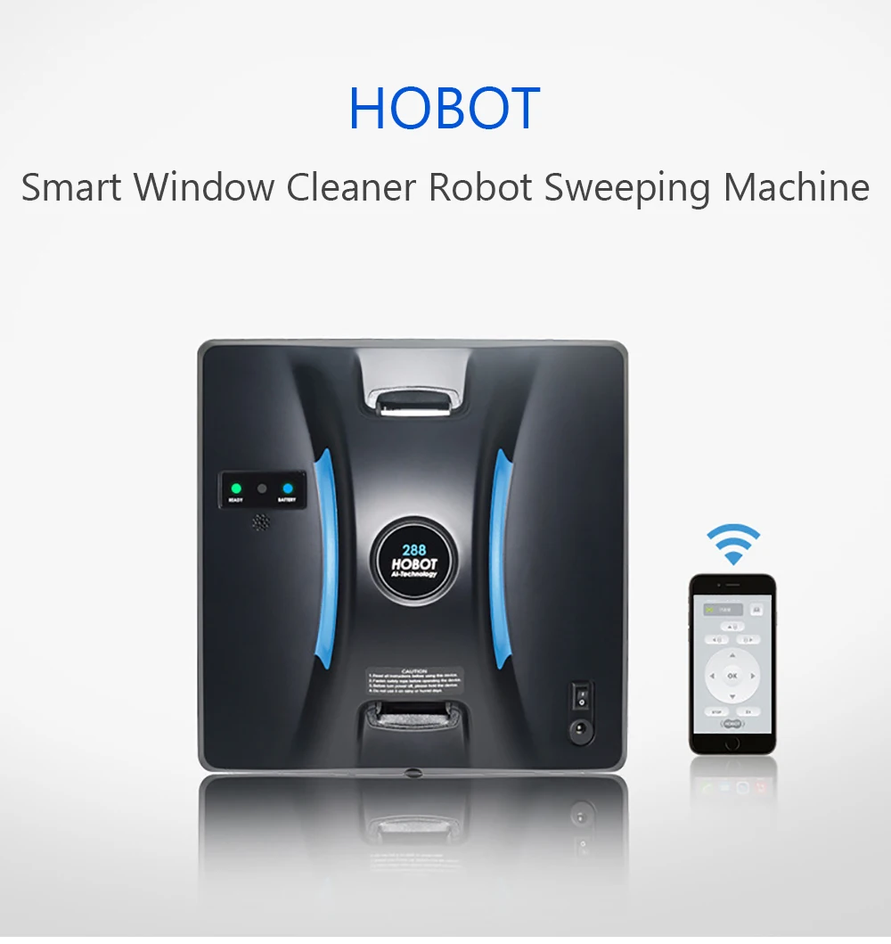 HOBOT 288 бытовой умный очиститель окон робот уборочная машина с высоким всасыванием влажная сухая вытирание умный автоматический Роботизированный оконный пылесос