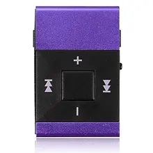 Мини MP3 плеер спортивный музыкальный плеер 16 Гб SD TF Поддерживаемые с зажимом наушники с USB кабелем