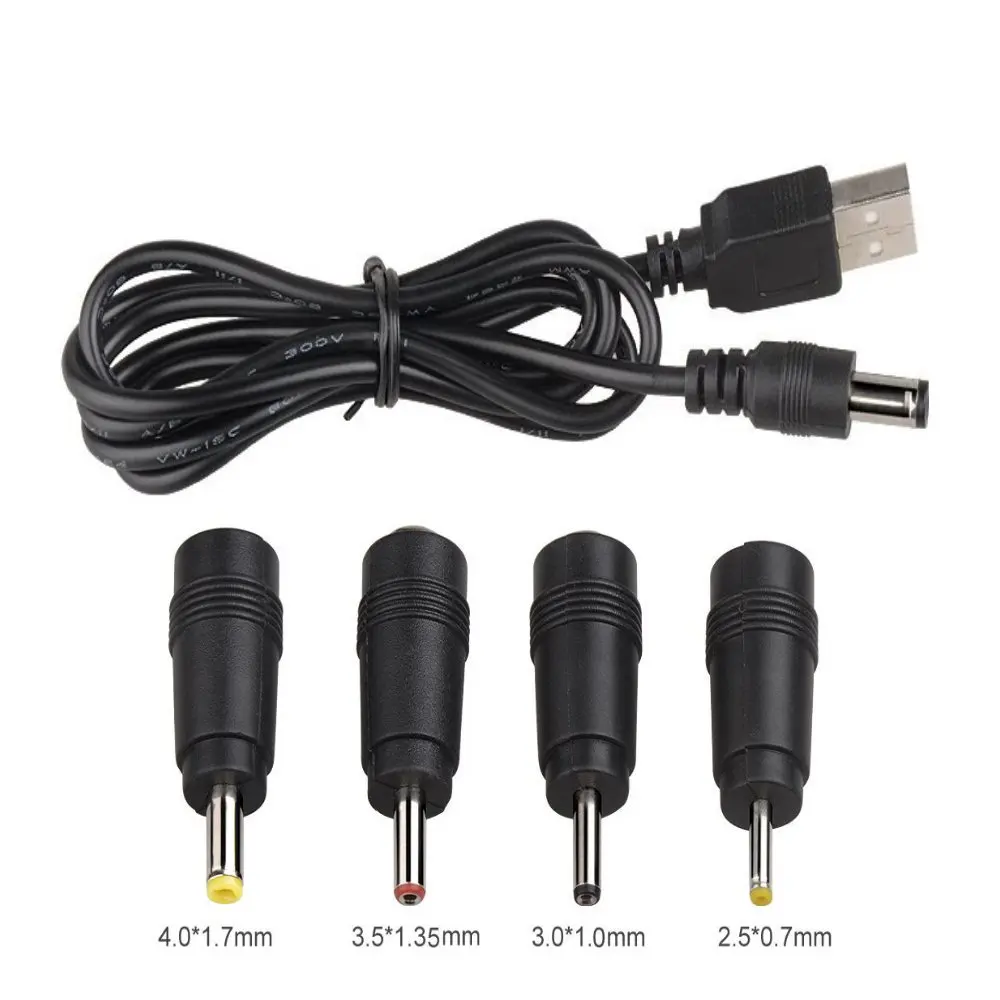 4 x DC Plugs for small electronics and devices universal 5.5X2.1mm Jack