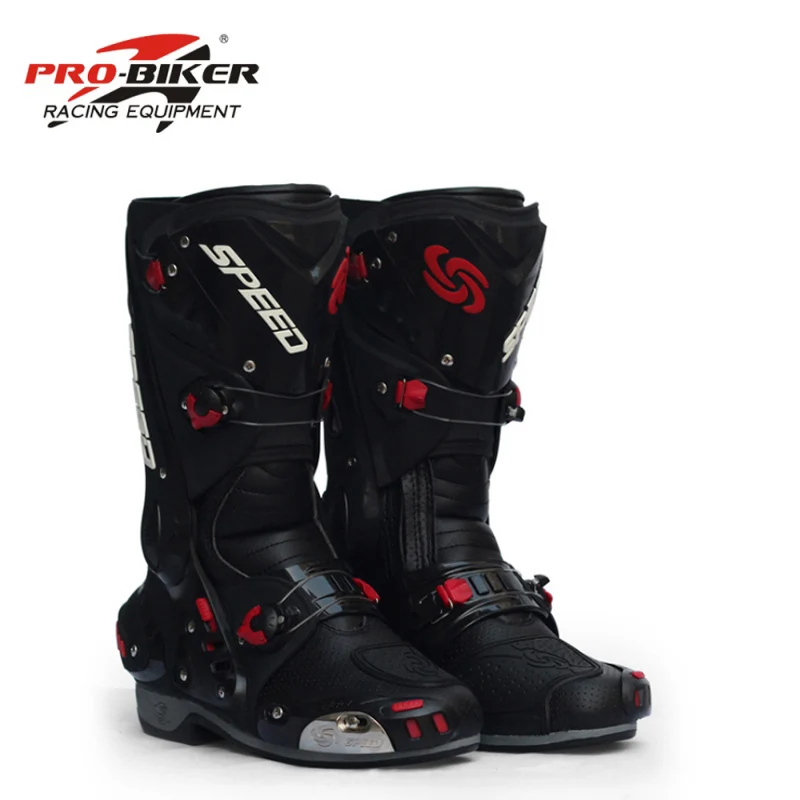 

PRO-BIKER Motorcycle Boots Protective Motocross Racing Speed Motorbike Shoes Moto Boot Dirt Bike Cycling Sports Botas B1003