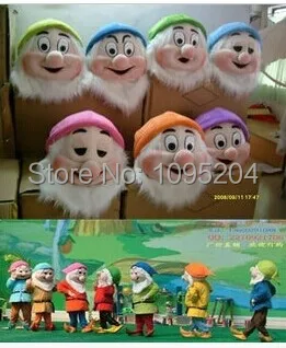

High quality Seven Dwarfs Mascot Costume Cartoon Mascot Costume Fancy Dress Outfit Halloween Mascot Costume Free Shipping