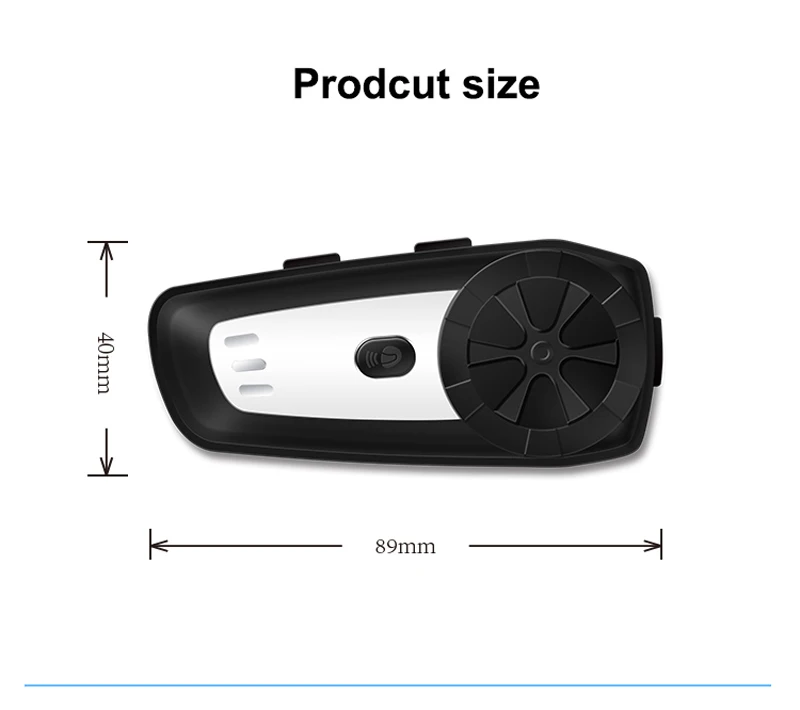 Мотоциклетный беспроводной шлем домофон гарнитура Bluetooth комплект MP3 FM Голосовая команда Проводная до 2 способ радио громкой связи BT домофон