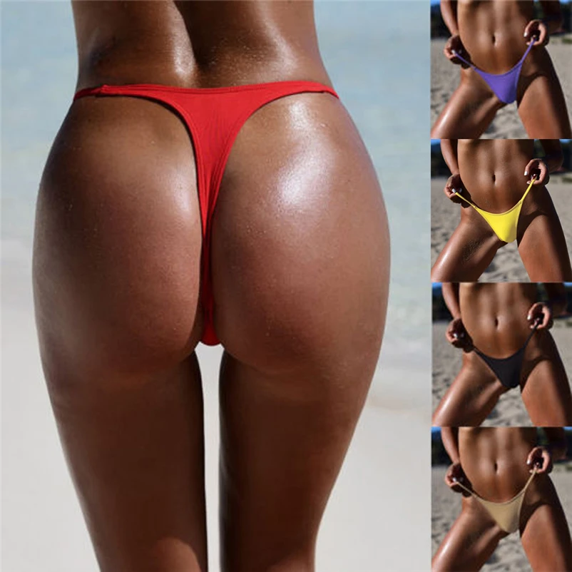 woman wearing bikini bottoms