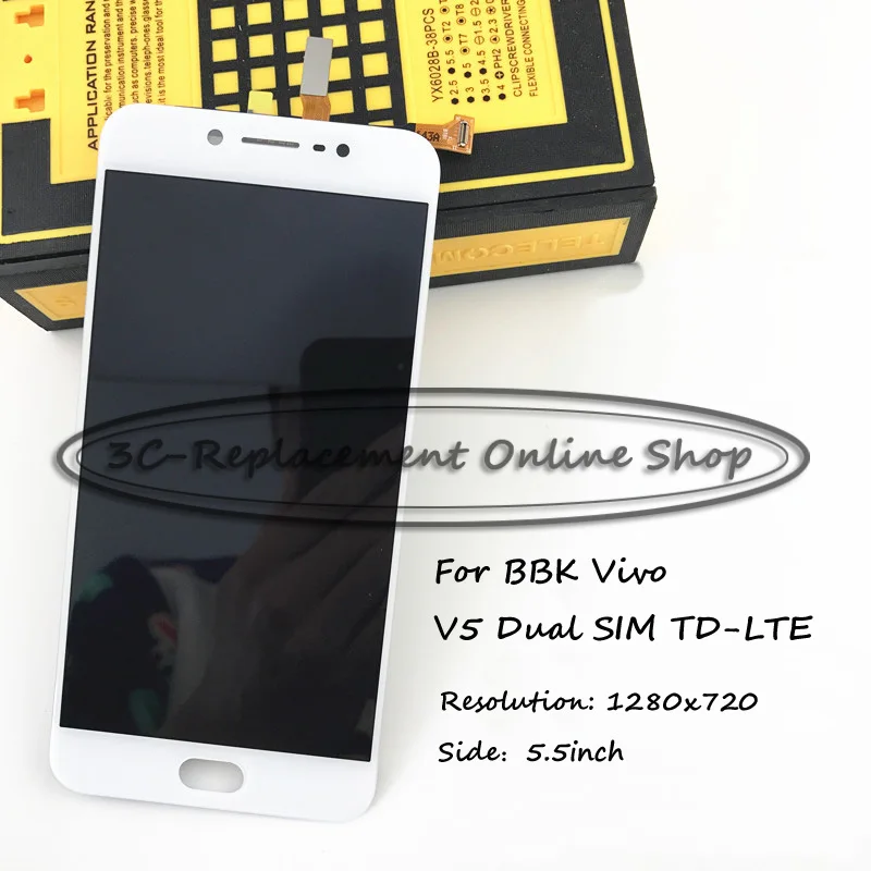 100% Тесты Новый черный/белый 5 дюймов для BBK Vivo V5 Y67 Dual SIM TD-LTE ЖК-дисплей Дисплей +