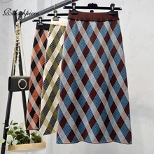 Rihschpiece весна юбка-карандаш Для женщин прямые Винтаж Миди-юбки женский Высокая Талия Тонкий черный пикантные ретро юбка RZF1562