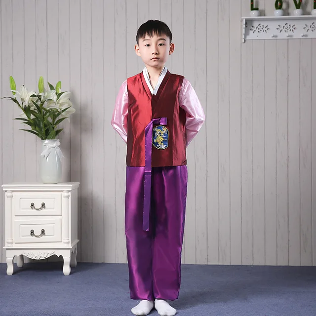 Boy Korean Costumes Wear Korean Traditional Clothes Korea Dance Ethnic