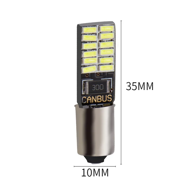 4XCar LED BA9S t4w h6w ba9s t11 Canbus 24 SMD 4014 LED Light Bulb No error led parking car styling Fog light Auto univera lamps